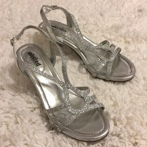 Silver heels